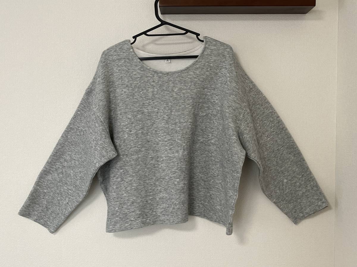 ユニクロダブルフェイスプルオーバー(長袖)XL