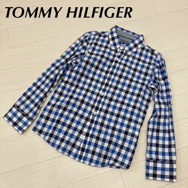 TOMMY HILFIGER キッズ　サイズ128チェックシャツ ギンガムチェックシャツ ボタンダウン サイズ128 ユニセックス