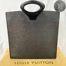 1円 『未使用級・美品』LOUIS VUITTON ルイヴィトン エピ オンブルレザー ハンドバッグ メンズ ビジネス レディース フォーマル ブラック_画像1