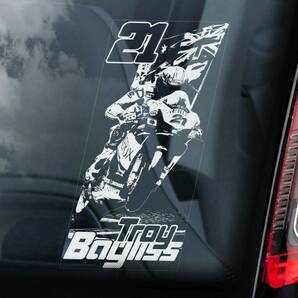 ◆トロイ・ベイリス@外張り カーステッカー 220×100mm@外貼り カー ステッカー@スーパーバイク世界選手権 WSB WSBK@ロードレース@B1@3171