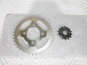 .* MD90/ mail Cub (RK-P made /FS-04.RS-04) front / rear sprocket ( set ) new goods in *