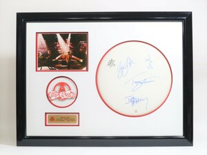  aero Smith frame settled autograph autograph go in drumhead a-ru viva n super Star collection Stephen * Thai Large .-* Perry 