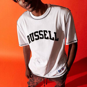 新品 M ASAP Worldwide × Russell Athletic Logo Tee A$AP Rocky エイサップ ワールドワイド ラッセル アスレティック 半袖 Tシャツ White