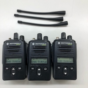 3台セット モトローラ デジタル簡易無線機 GDB3500 廃局済 MOTOROLA 簡易無線免許局[管理番号：6280]