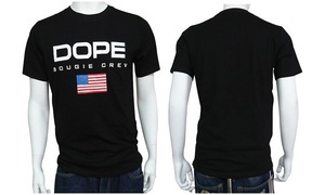 DOPE SHIT DOPE COUTURE 半袖Ｔシャツ プリント フラッグ トップス ブラック M