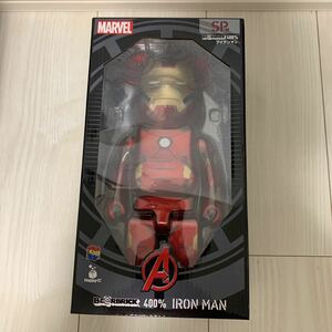 即決　【新品未開封】MARVEL Happyくじ 2021 BE@RBRICK IRON MAN 400% アイアンマン スペシャル賞 SP賞 メディコムトイ マーベル