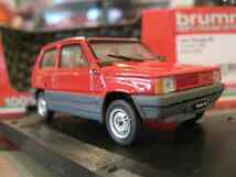 ★海外ブルム1/43FIATパンダ30 Panda 1a serie 1980 Rosso Siam ★_画像3