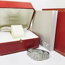 カルティエ CARTIER サントスガルベSM レディース 腕時計 W20017D6 ギャランティ有 正常可動 1565 QZ_画像10