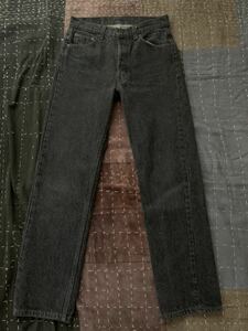 極上 90年製 levi's 501 W29 L30 先染 ブラック USA製 アメリカ製 vintage ビンテージ リーバイス 80s 90s 505