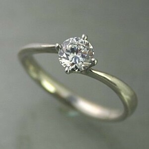 婚約指輪 シンプル プラチナ 安い ダイヤモンド リング 0.3カラット 鑑定書付 0.300ct Gカラー SI2クラス EXカット CGL