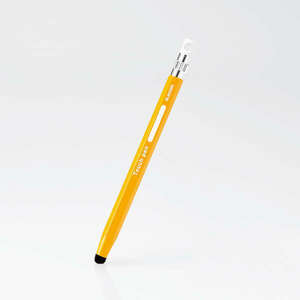高密度ファイバーチップ採用 持ちやすい子ども向け鉛筆型タッチペン : P-TPENCEYL