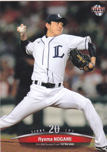 ＢＢＭ2014ベースボールカード1st 032 野上亮磨 福岡県 神村学園 埼玉西武ライオンズ