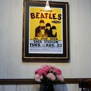 ビートルズ/シェア・スタジアム NY.1966/ライブポスター/額装品/Beatles/Shea Stadium/ファブフォー/Fab 4/Rock History/John Lennonの画像5