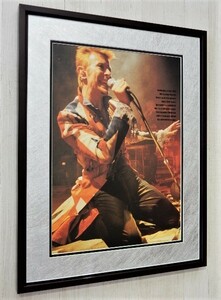  David * bow i/ art Picture frame /David Bowie/*96/Mick Rock/mi clock / gram lock /glam rock/ poster amount attaching / interior 