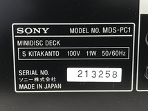 SONY MDS-PC1 MDデッキ レコーダー 音響 オーディオ レトロ ソニー ジャンク N6370722_画像9