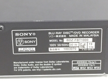 SONY ソニー BDZ-FBT1000 2019年製 ブルーレイレコーダー 1TB 4K対応 チューナー内蔵モデル 中古 K6419276_画像10