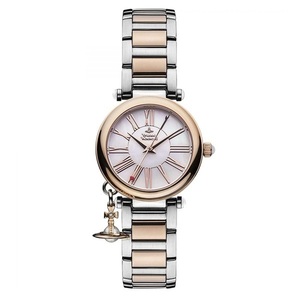 新品 即納 ヴィヴィアン ウエストウッド 時計 レディース 腕時計 オーブ チャーム付 シェル文字盤 ピンクゴールド シルバー VV006PRSSLの商品画像