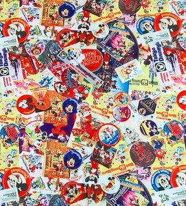 ディズニー ヒストリー柄♪ 生地 50×140