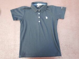 T-shits Tシャツ AZno.88 U.S. POLO ASSN 黒M ポロシャツ 上着 古着　used ティーシャツ　