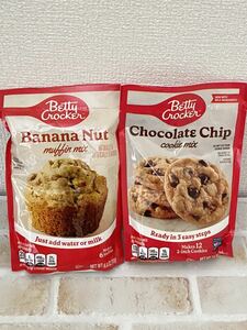 〈送料無料〉ベティクロッカー チョコレートチップクッキーミックス バナナナッツマフィン 2袋セット Betty Crocker アメリカ チョコチップ