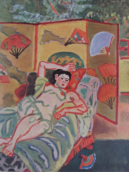 梅原 龍三郎、裸婦、高級希少画集画、版上サイン入 新品額付 梅原 龍三郎「果実を持つ裸婦」 新品額装 : ギャラリーTOMIOKA