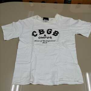 B04 バンドＴシャツ　クラブＴシャツ　　CBGB　ニューヨーク　ライヴハウス　白