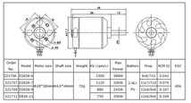 ☆9imod D2836 1500KV 2-3S ブラシレスモーター☆電動 EP 飛行機 グライダー トレーナー スタント _画像4