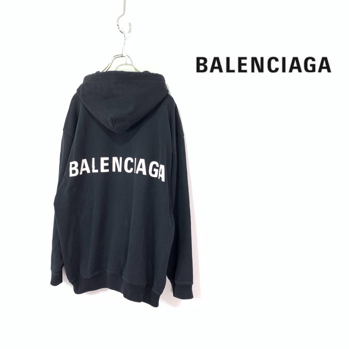 ヤフオク! -「balenciaga(バレンシアガ) バックロゴ パーカー 