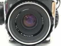 ZENZA BRONICA 6x6 / Nikon NIKKOR-P 1:2.8 f=75mm 中判レフカメラ ジャンク 中古_画像2