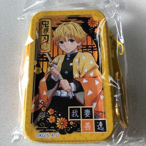 鬼滅の刃 カラビナ付きマルチファスナー 缶ケース　我妻善逸&嘴平伊之助　新品未使用