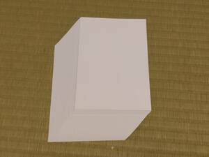 【100枚入】（送料出品者負担）はがき大用紙（100×148mm）　白、無地　少し薄い　　案内状、挨拶状、QSLカード用紙