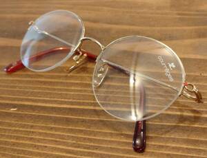 (587) ultra rare!courreges( Courreges )paris AC-4414* new goods unused Vintage goods! valuable . production end goods!* half rim ( half minute borderless none ) glasses 