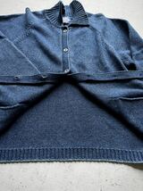 ☆★ 90s〜 ORIGINAL BLUE CLUB INDIGO KNIT CARDIGAN OLD VINTAGE オリジナルブルー クラブインディゴ カーディガン オールド ビンテージ_画像9