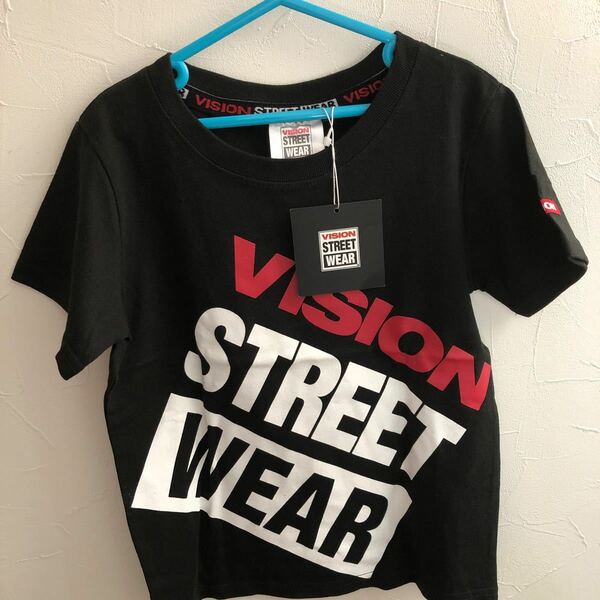 Vision street wear キッズ　子供　120 Tシャツ　半袖　黒　未使用　タグ付き　T