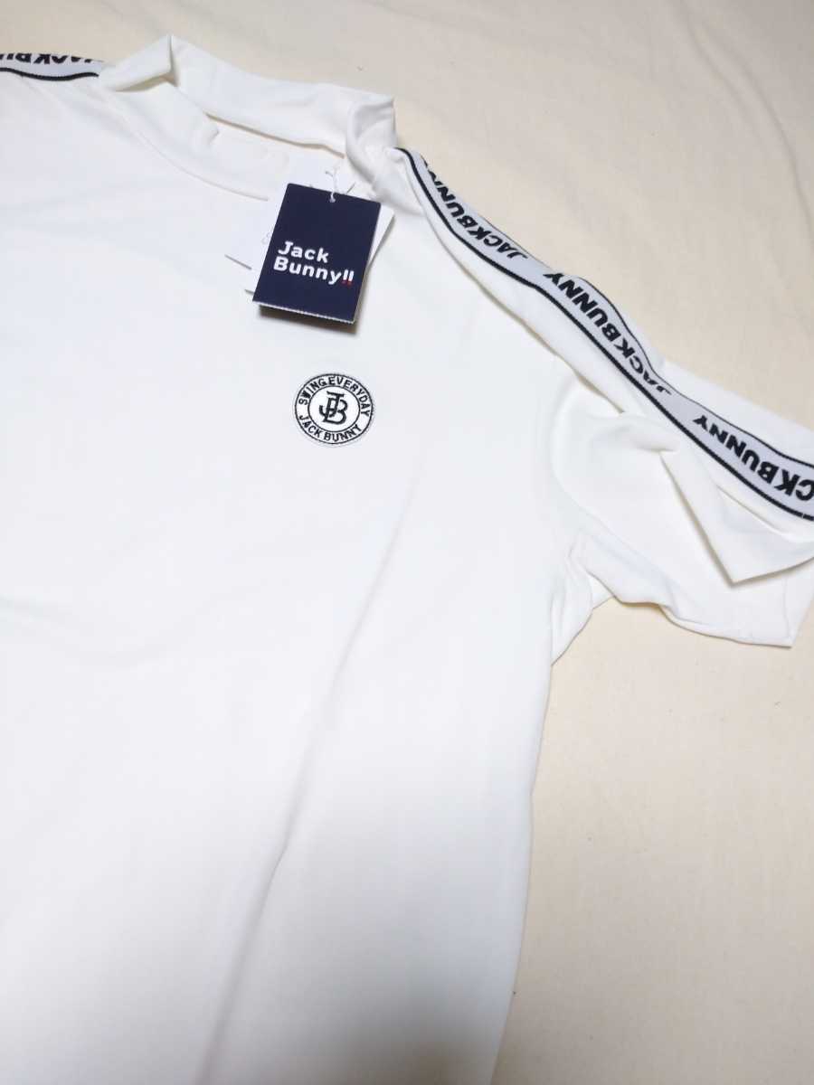 ホワイト 4サイズM モックネックシャツ ジャックバニー 新品 ゴルフ 