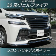 30系 ヴェルファイア前期（エアログレード専用） フロントリップスイラー(メッキ×塗装)_画像1