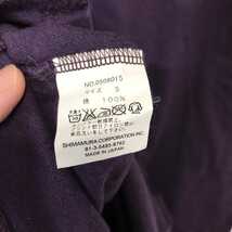 C8714dL 日本製《Inpaichthys Kerri インパクティスケリー》サイズS 五分袖 Tシャツ カットソー パープル レディース プリント 英字 _画像5