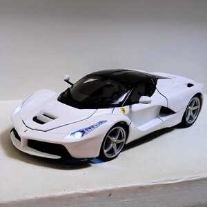  die-cast model car minicar la* Ferrari La*Ferrari white Petit-custom exhibition goods present condition condition excellent 