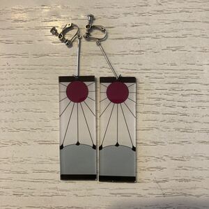 鬼滅の刃 炭治郎 花札のような耳飾り