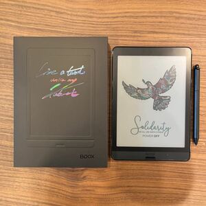 [ цвет электронный бумага * чтение оптимальный ]ONYX Nova3 Color Android планшет BOOX черный gold доллар Wi-Fi электронная книга 