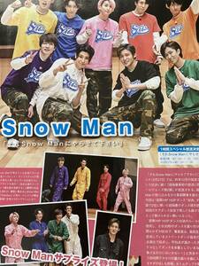 月刊TVnavi　２０２２年　５月号　切り抜き　Snow Man 中島健人　　A012