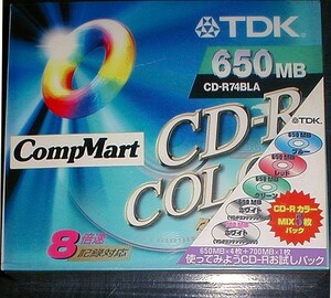TDK CD-R74x4+80AC 650MB/700MB 74分/80分 8倍速対応 5枚セット★日本製 青タフ