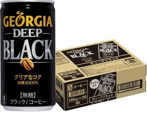 即購入大歓迎　ジョージア ディープブラックコーヒー 185缶
