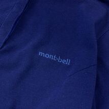 mont-bell モンベル ハーフスナップ 長袖ポロシャツ レディース Mサイズ ネイビー アウトドア キャンプ 登山 長袖シャツ_画像4