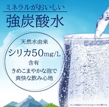 【送料無料】伊藤園 ラベルレス 強炭酸水 500ml×24本 シリカ含有　採水地：群馬県_画像3