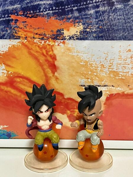 【レアアイテム】ドラゴンボール ミニフィギュアセット！　悟空 スーパーサイヤ人4、ウーブの2体セット♪