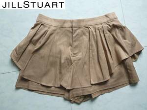 1.5万　新品　JILLSTUART(ジル スチュアート)★ベージュ　フリル　ショートパンツ　2　M相当