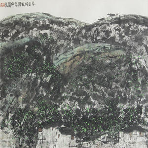 Art hand Auction 赵卫 1990 Spring Mountain Return to Harvest by Kyoshin, guaranteed authentic, Chinese modern and contemporary painting, contemporary art, Artwork, Painting, others