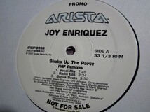 Joy Enriquez / Shake Up The Party 12 single remix VINYL 美品_画像2