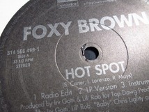 FOXY BROWN / HOT SPOT / 12 single remix VINYL 美品_画像2